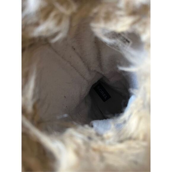 Sorel Joan Of Arctic Boots Black size 8 Snow Lace Up Faux Fur waterproof - Picture 14 of 14